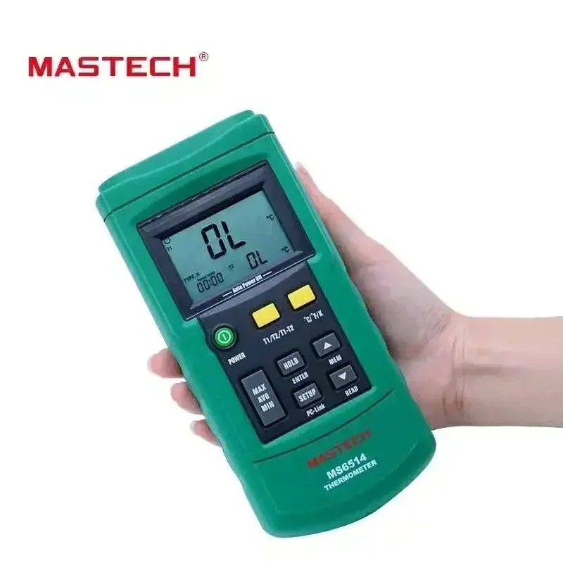 Logic Analyzer Usb - MASTECH-デュアルチャネルデジタル温度計,データロガー,USBインターフェース付き熱電対温度センサーテスター,1000セット,ms6514