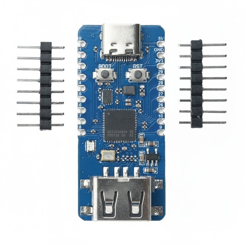 Diy Electronics Shop - 【今すぐ購入】RP2350-USB-A マイクロコントローラーボード（Raspberry Pi Pico 2用）。DIY電子プロジェクト開発ボード。Type-Cインターフェース。