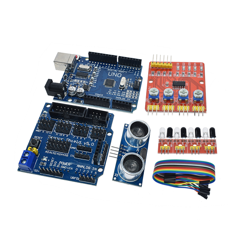 Diy Electronics Learning Kit - LIZAO Arduino UNO R3 ロボット 4WD