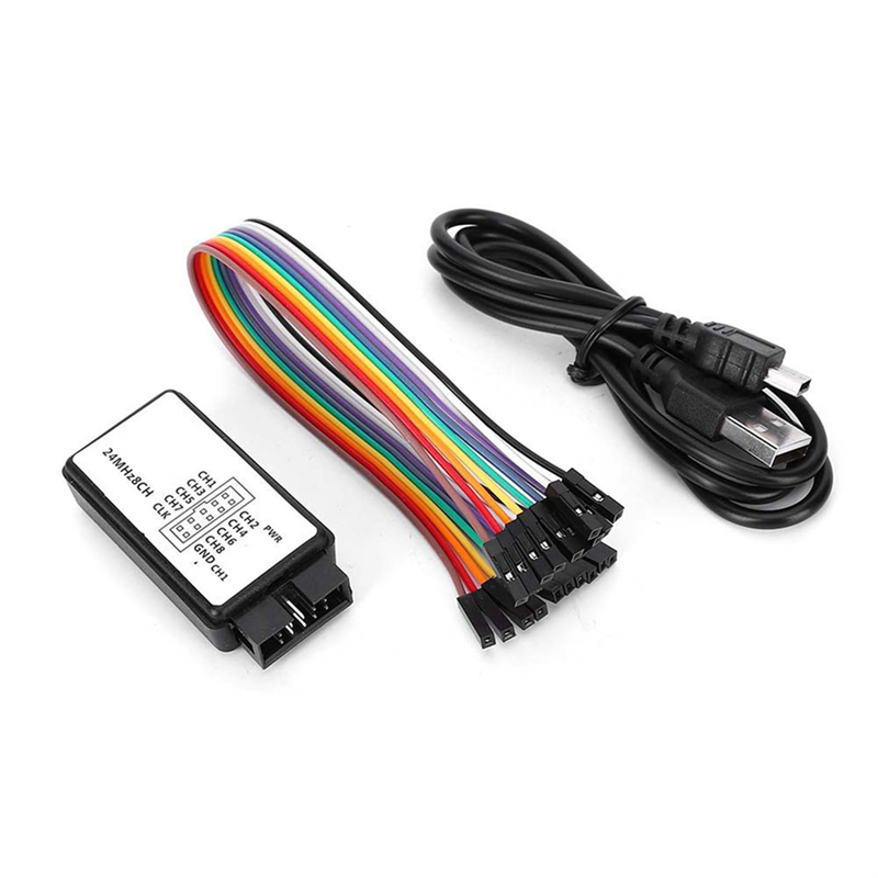 Logic Analyzer Usb - A96I-ロジックアナライザ 24Mhz ロジックアナライザデバイス USB ロジックアナライザデバイスセット ミニデジタルポケットサイズ