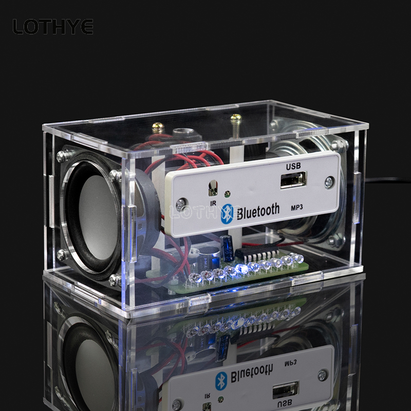 Diy Audio Electronics Kit - デュアルチャンネルBluetoothスピーカー,音声制御付き電子キット,3W x 2,はんだ付けキット