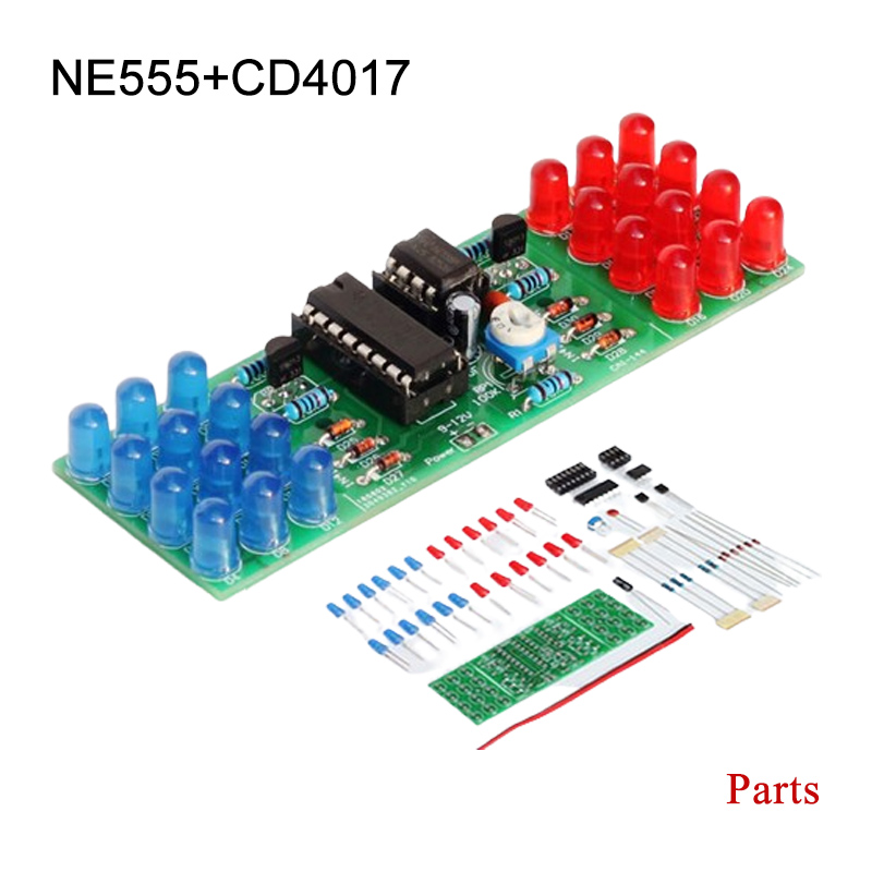 IC LED 赤青ダブルカラー点滅ライト DIY キットスト - Diy Electronics Learning Kit のレビューと価格