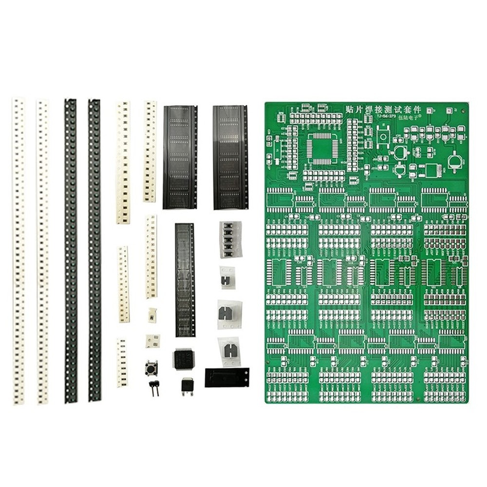 SMTはんだ付けトレーニング練習ボード 300 SMD部品  - Diy Electronics Learning Kit のレビューと価格