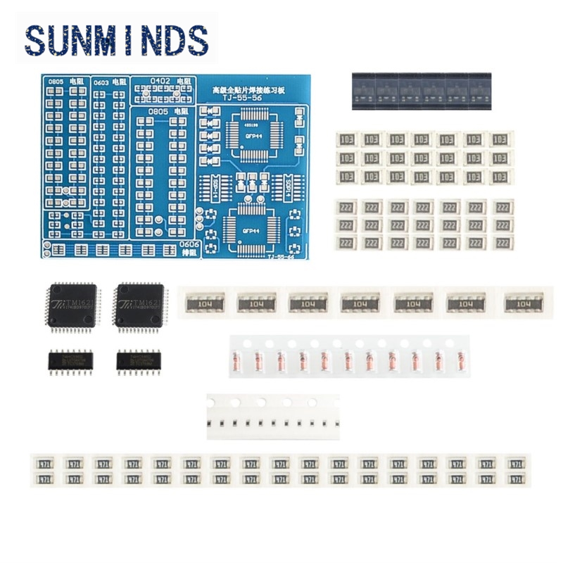 1 個 SMT SMD コンポーネント溶接練習ボードはんだ付 - Diy Electronics Learning Kit のレビューと価格