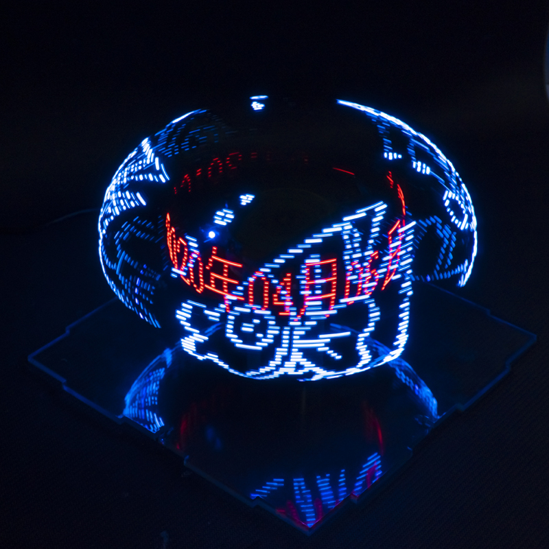 二軸球面回転 LED キットカラー時計表示リモコンマイクロコ - Diy Audio Electronics Kit のレビューと価格