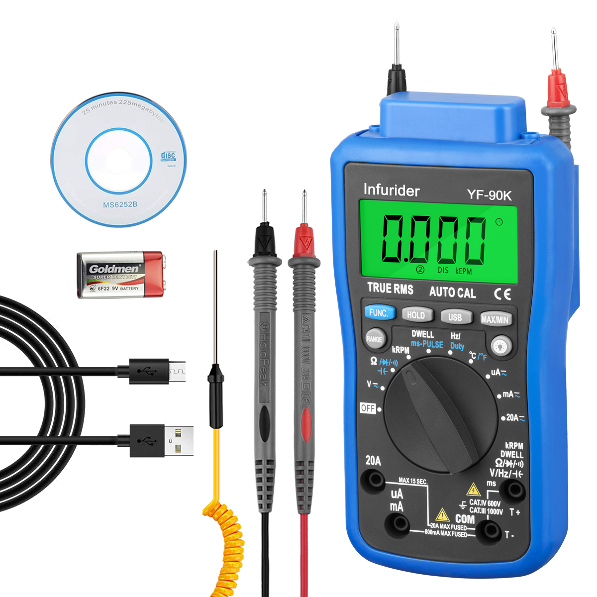 Holdpeak-usb出力を備えた車のエンジン診断ツール, - Logic Analyzer Usb のレビューと価格