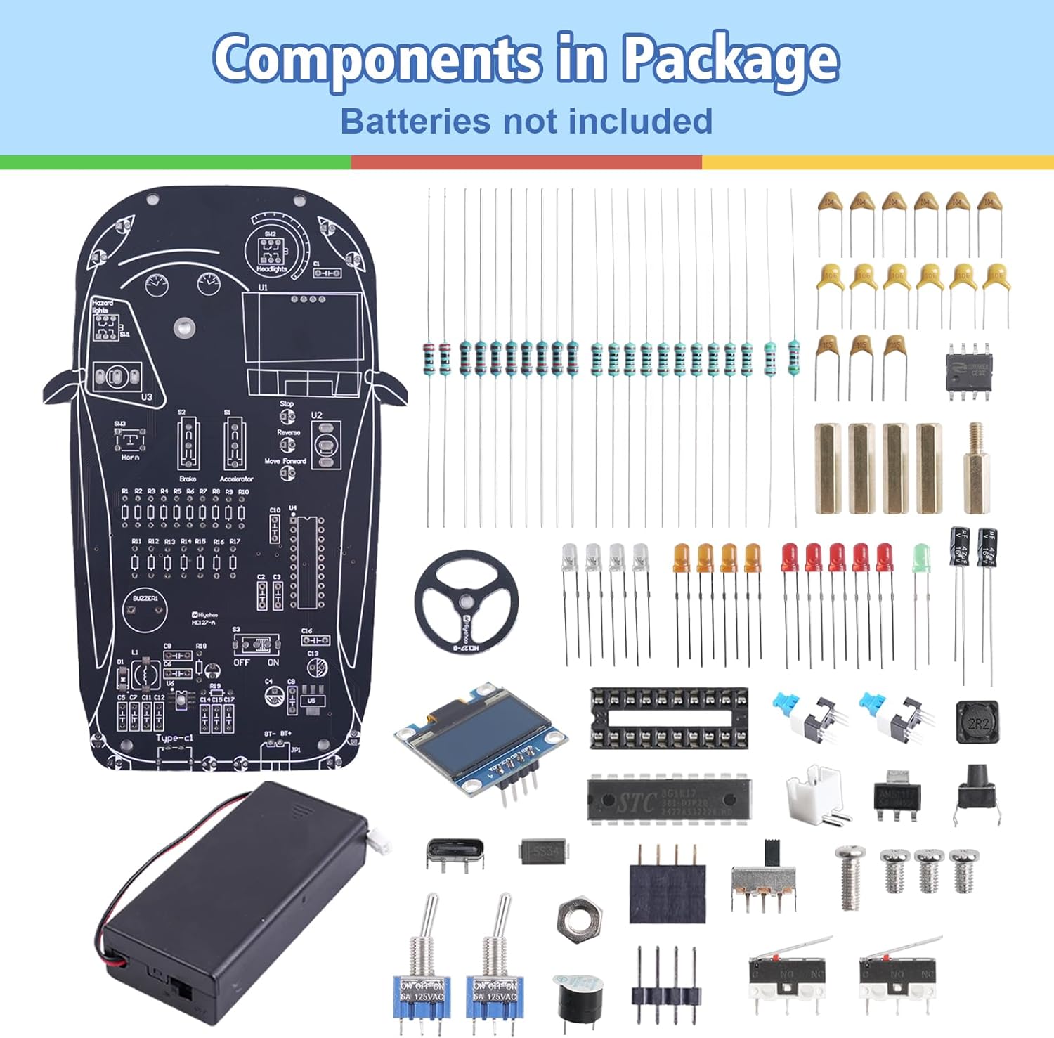 DIY 車運転シミュレーター はんだ付けキット ギアシフト付 - Diy Electronics Learning Kit のレビューと価格