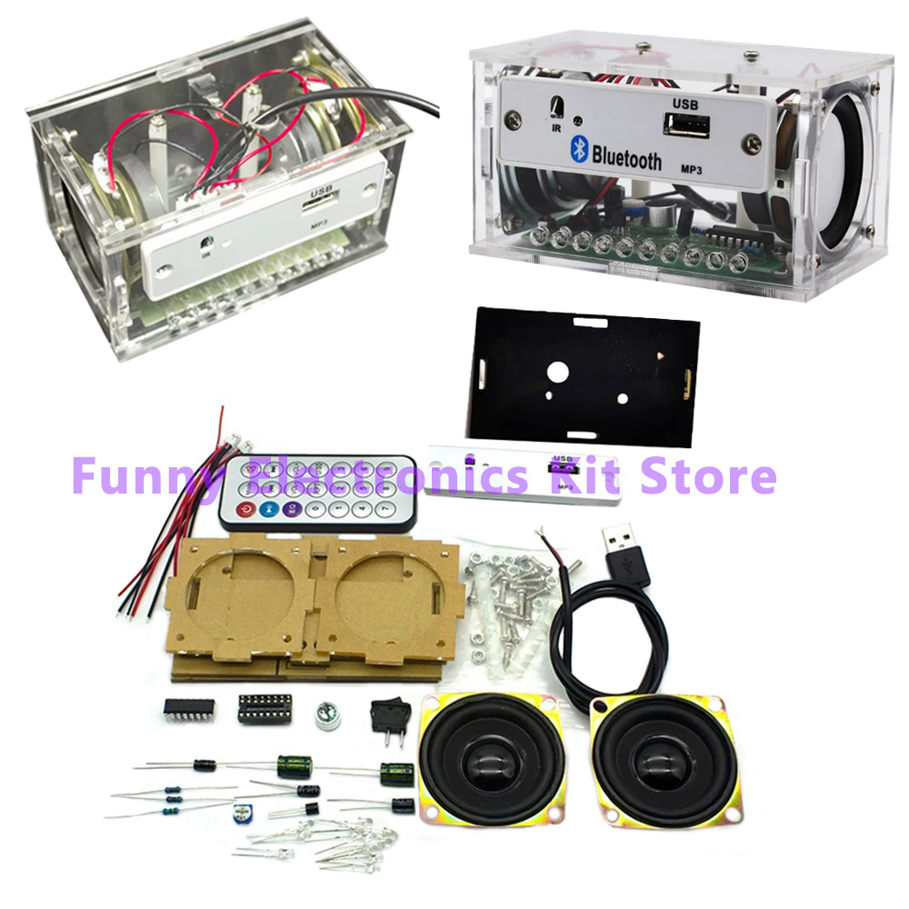 DIY ホワイトステレオ Bluetooth スピーカーキッ - Diy Electronics Learning Kit のレビューと価格