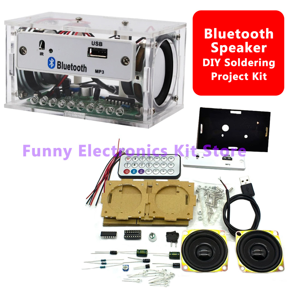 DIY ホワイトステレオ Bluetooth スピーカーキッ - Diy Electronics Learning Kit のレビューと価格