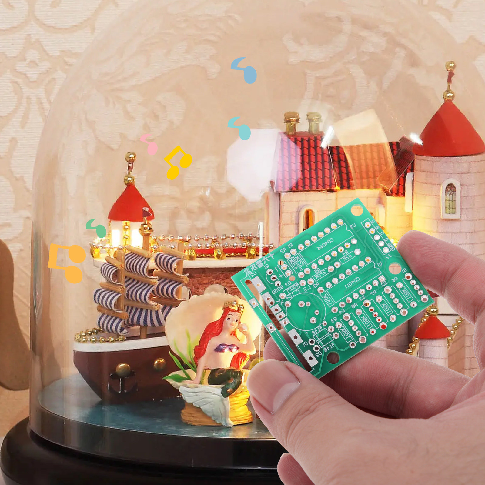1セット DIY 音楽ボックス用電子部品、はんだ付け練習用回 - Diy Electronics Box のレビューと価格