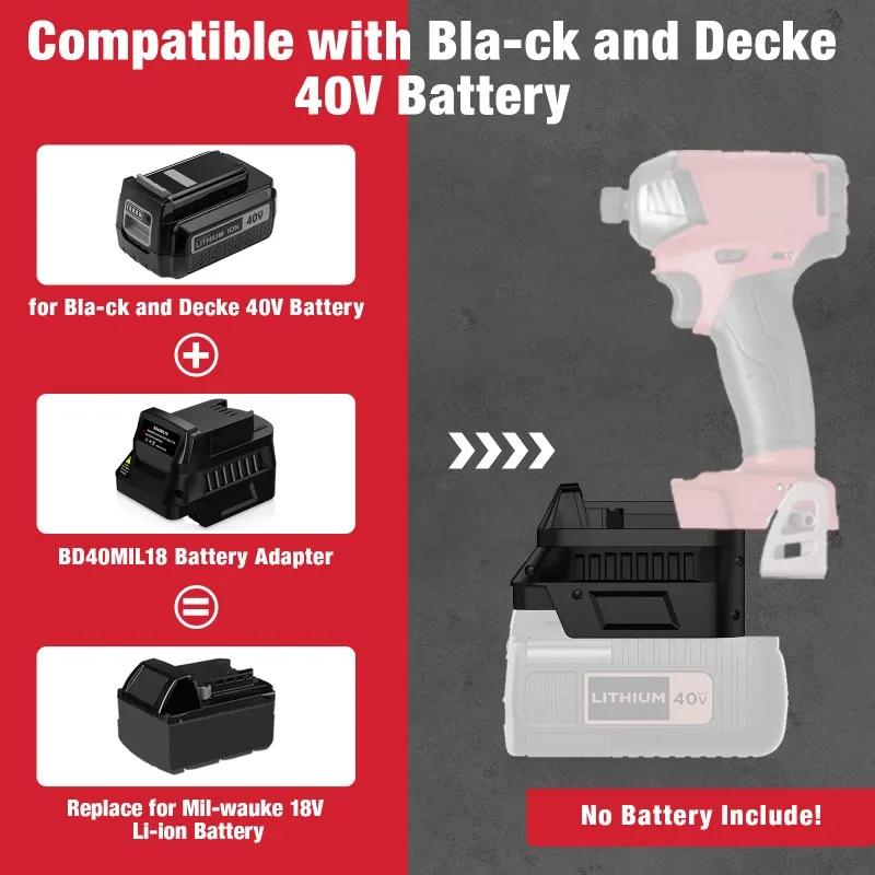 BD40MIL18 バッテリーアダプター。ブラック＆デッカー - Black+Decker Tool Cordless のレビューと価格
