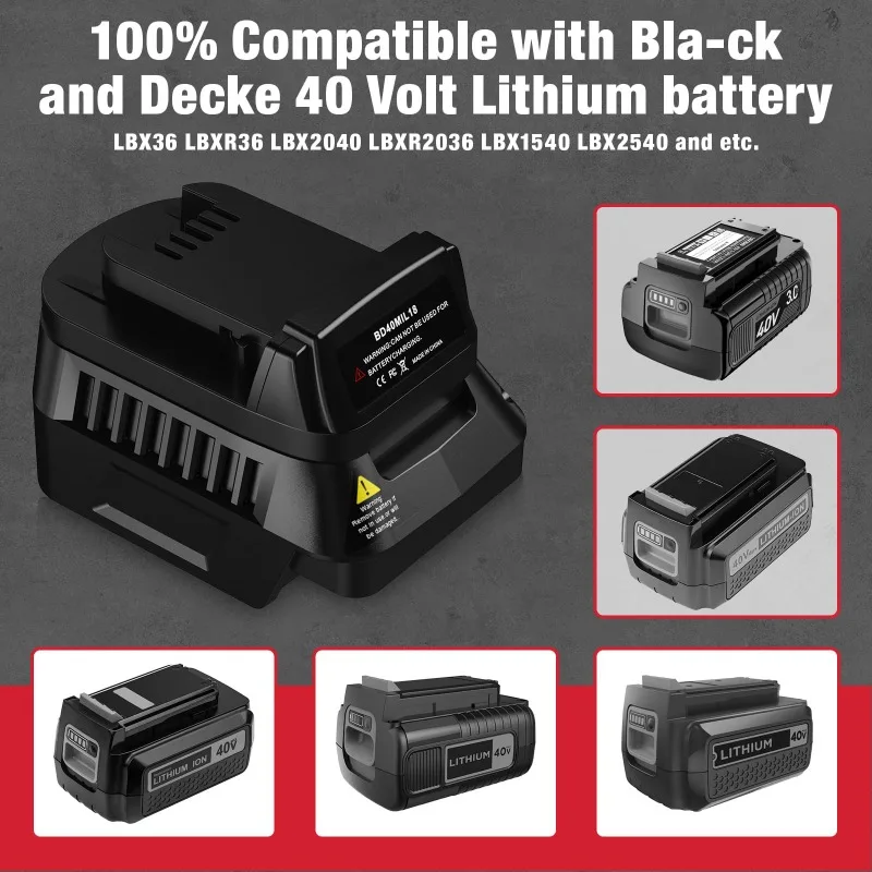 BD40MIL18 バッテリーアダプター。ブラック＆デッカー - Black+Decker Tool Cordless のレビューと価格