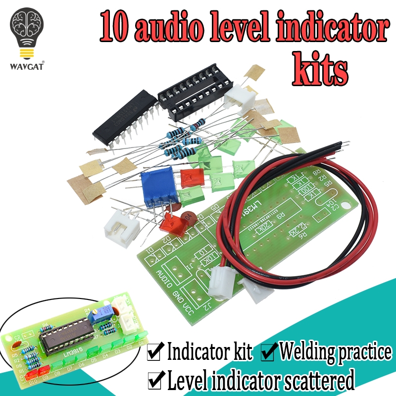 Lm3915 dc 9v-12v 10 Led音声分析レベル - Diy Audio Electronics Kit のレビューと価格