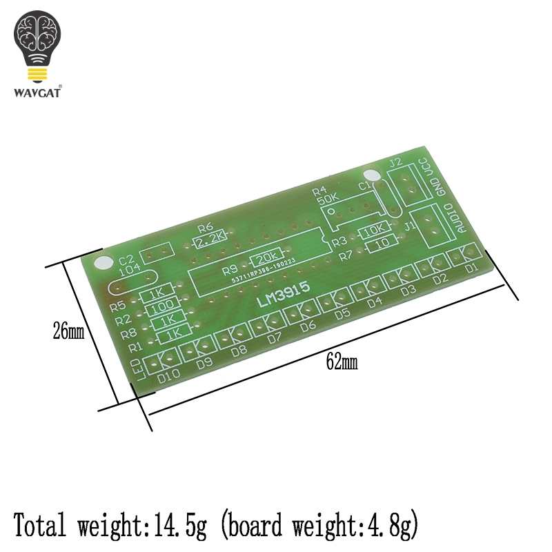 Lm3915 dc 9v-12v 10 Led音声分析レベル - Diy Audio Electronics Kit のレビューと価格