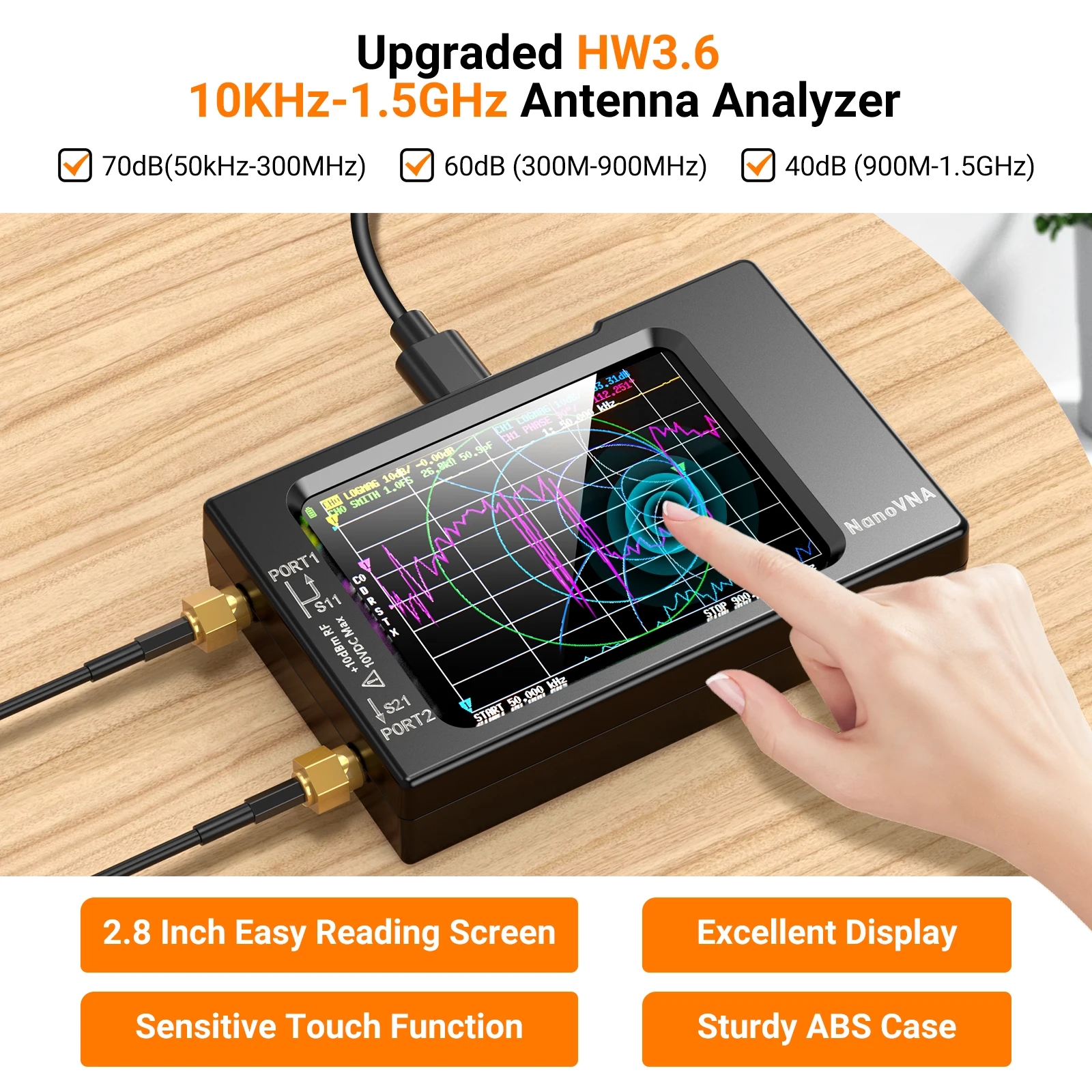 NanoVNA-H ベクトル ネットワーク アンテナ アナラ - Logic Analyzer Usb のレビューと価格